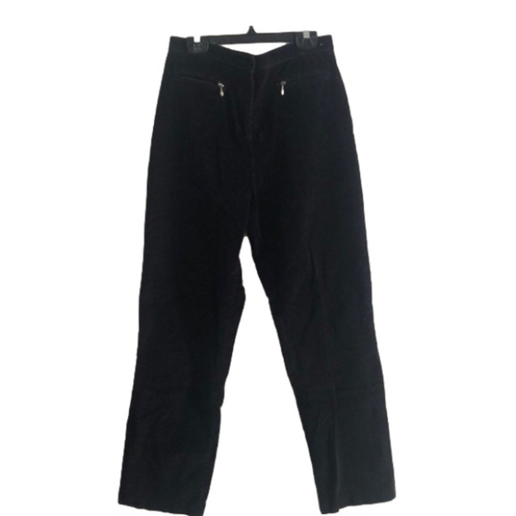 Corduroy Northern Reflections Black High Rise Barrel Pants - Picture 1 of 7